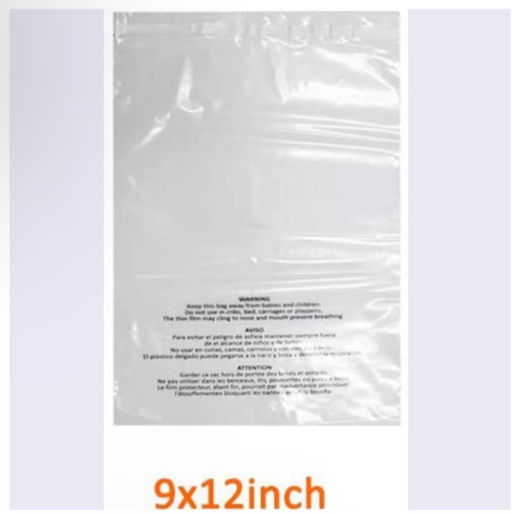 (20) 9 X 12 Item Protective Self Adhesive Clear Packaging Bags